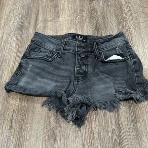 Ltj Women’s Distressed Denim Shorts - Size XS